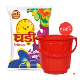 Ghadi Detergent Powder 4Kg with FREE Buket